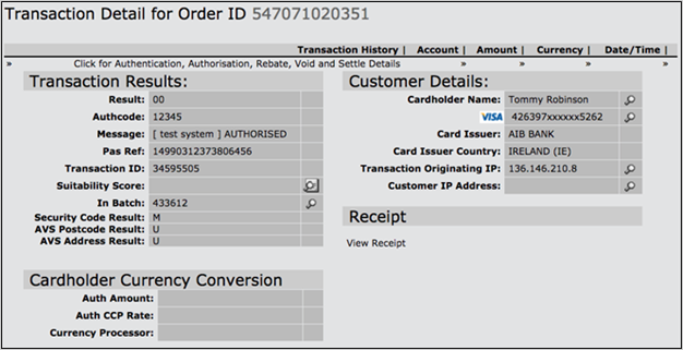transaction detail